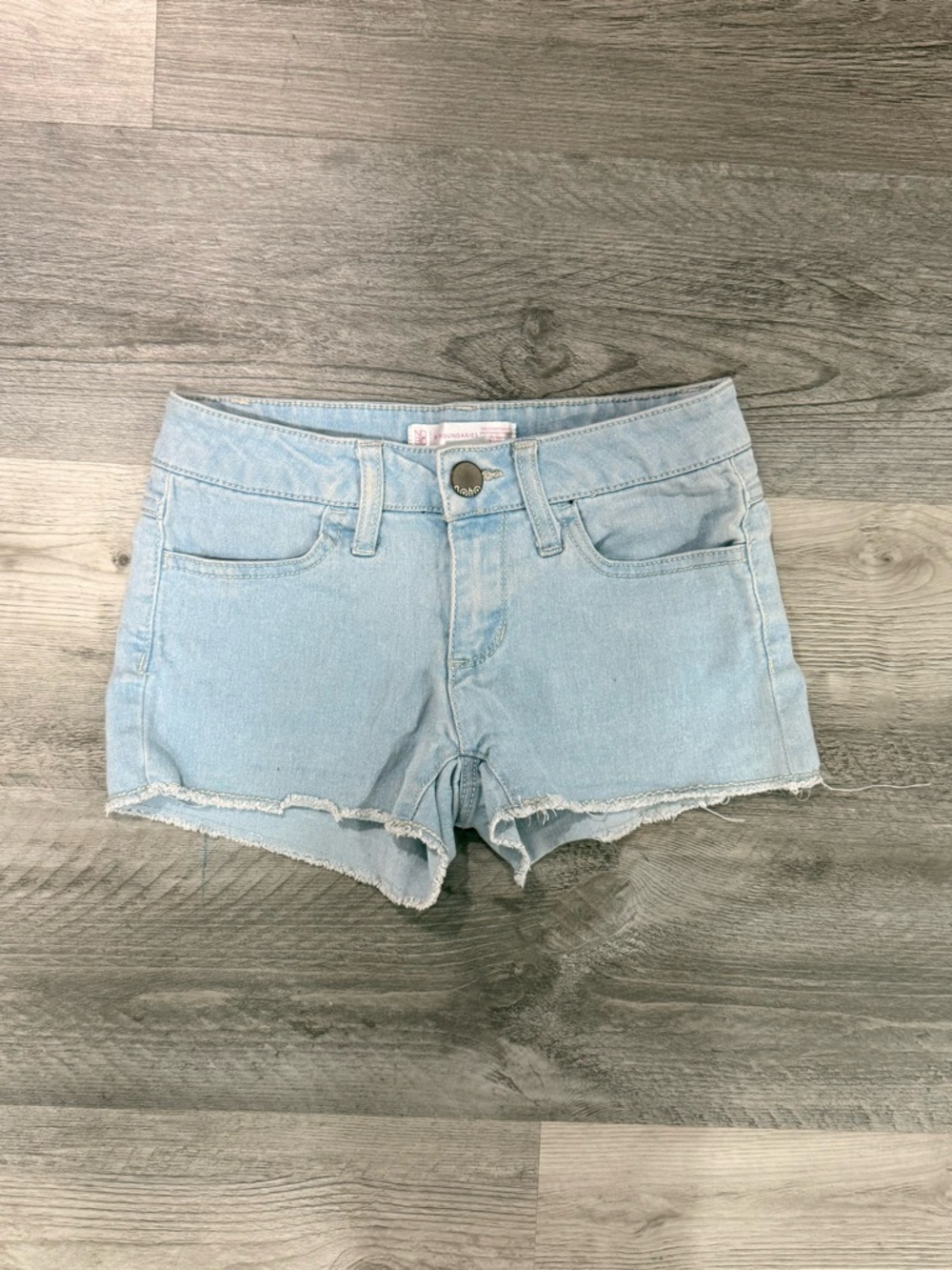 No Boundaries Light Blue Denim Cutoff Shorts